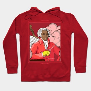 Portrait of Joseph Bologne Strawberry Red Hoodie